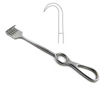 Volkmann Retractor 9" 6 Deep Prongs Sharp