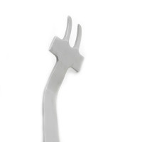 Collateral Soft Tissue Retractor 9 1/2" Curved 45mm Blade 11mm 2 Prong 2 Holes