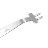 Collateral Soft Tissue Retractor 9 1/2" Curved 45mm Blade 11mm 2 Prong 2 Holes