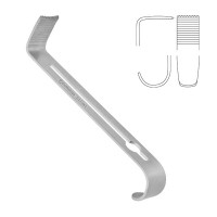 Henly Retractor 5" Center Blade only 25x16mm Medium with Teeth Serrated
