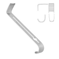 Henly Retractor 5" Center Blade only 32x16mm Large with Teeth Serrated