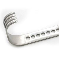 Square Surgical Retractor Blade Curved Flat 3"