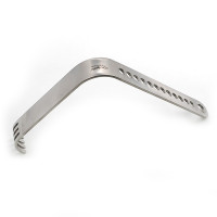 Square Surgical Retractor Blade Curved Flat 5"