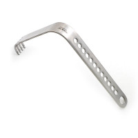 Square Surgical Retractor Blade Curved Flat 5"