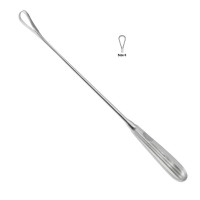 Sims Uterine Curette Sharp Malleable Shaft 11" Size 0