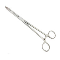 Maier Uterine Dressing Forceps Serrated Jaws 5X30mm Without Ratchet Straight Size 10"
