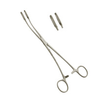 Fletcher Cervix Holding Forceps Straight Serrated Jaws Size 9 1/2"