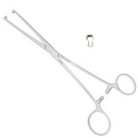 Museux Uterine Vulsellum Forceps 2x2 Teeth Size 9 1/2" Straight 6mm