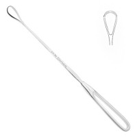 Bumm Uterine Curette Size 12" Large Malleable Shanks Sharp No.1
