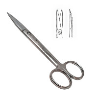 Kelly Uterine Scissors Sharp Points Curved Size 6 1/4"