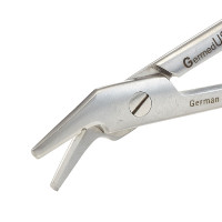 Wire Cutting Scissors 4 3/4" Angled With Notch Tungsten Carbide