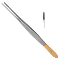 Potts Smith Forceps Cross Serrated 7" - Tungsten Carbide