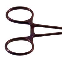 Olsen Hegar Needle Holder Scissors Combination 4 3/4" Serrated Tungsten Carbide - Purple Coated