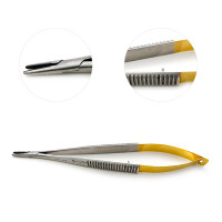 Castroviejo Needle Holder 5 1/2" Tungsten Carbide without Lock Smooth