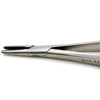 Castroviejo Needle Holder 5 1/2" Tungsten Carbide Curved Smooth