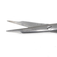 Steven's Tenotomy Scissors Straight 7" Tungsten Carbide Super Sharp Gold and Black Handles - Blunt Tips