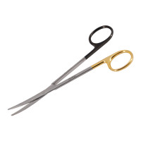 Ragnell Kilner Dissecting Scissors Curved  5 1/2"  Tungsten Carbide - Super Sharp Gold Handles