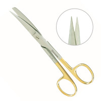 Operating Scissors Blunt Blunt Curved 5 1/2" - Tungsten Carbide