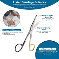 Lister Bandage Scissors 4 1/2" Super Sharp - Tungsten Carbide