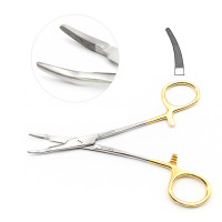 Olsen-Hegar Combined Needle Holders and Scissors 6 1/2" Serrated Tungsten Carbide,  Curved Tip