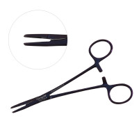 Olsen Hegar Needle Holder Scissors Combination 6 1/2" Serrated Tungsten Carbide - Purple Coated