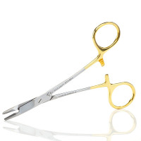 Olsen Hegar Needle Holder Left Hand with Scissors 7 1/2" Tungsten Carbide Insert Jaws