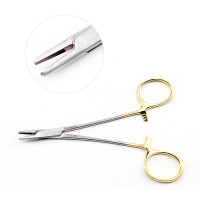 Derf Needle Holder Serrated 4 3/4" Tungsten Carbide - Left