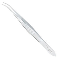 Eye Dressing Forceps Delicate Pattern Serrated 4" Straight Tips