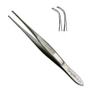 Strabismus Forceps Heavy Pattern 4" With 1x2 Teeth Half Curved