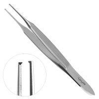 Von Graefe Iris Forceps 2 3/4" Straight Delicate 1x2 Teeth