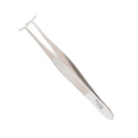 Green Fixation Forceps 4" 9mm Jaws