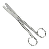 Utility Scissors Straight 6 1/2"  Blunt Blunt One Serrated Blade Extra Heavy