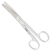 Utility Scissors Curved 6 1/2"  Blunt Blunt One Serrated Blade - Extra Heavy