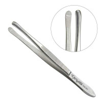 Beer Cilia Forceps 4mm Smooth 3 1/2...