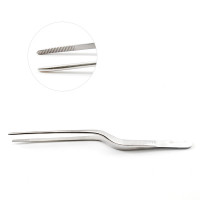 Jansen Bayonet Forceps Serrated 7 1/2"