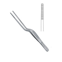 Jansen Bayonet Forceps Serrated 7 1/2"