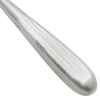 Brun Curette 8" Hollow Handle Angled Oval #4/0 (2.5mm)