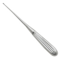 Brun Curette 8" Hollow Handle Angled Oval #5/0 (2.2mm)