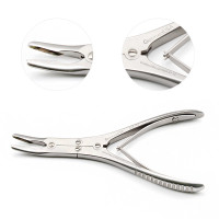 Ruskin Rongeur Curved 6" Double Action 3mm Bite