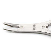 Ruskin Rongeur Curved 6" Double Action 3mm Bite