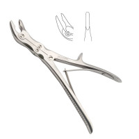 Echlin Rongeur (Duckbill) 9" Angular 3x15mm Bite