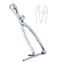 Lambotte Bone Holding Forcep 8 1/2" Swivel Head Adjustable Jaw  With Ratchet