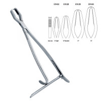 Lane Bone Forcep 13" Standard 2x2 Teeth Serrated Jaws With Ratchet Maximun Opening 34mm