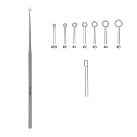 Buck Ear Curette 5 1/2" Straight Sharp Size 3 (3.5mm)