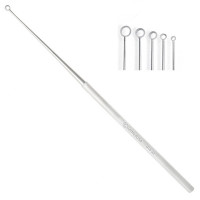 Buck Ear Curette 5 3/4" Angled Sharp Size 4 (4mm)