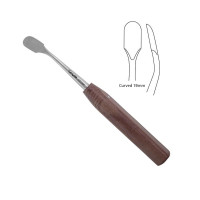 Periosteal Elevator 7 ¾” Wide Round Edge Phenolic Handle Curved 19mm