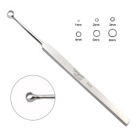 Fox Dermal Curette 5 1/2" 4mm Round