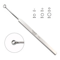 Fox Dermal Curette 5 1/2" 5mm Round