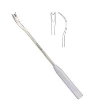 Downing Cartilage Knife Concave Edge With Guards 10"