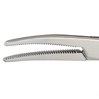 Halstead Mosquito Forceps Curved 1x2 Teeth 5"